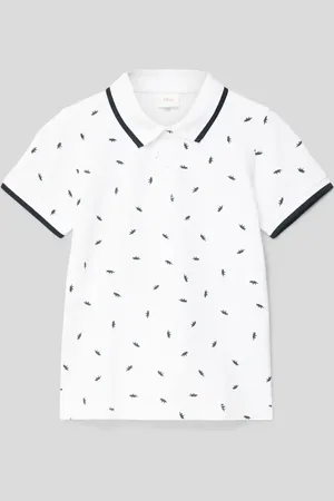 QS by s.Oliver Poloshirt mit Allover-Muster in , Größe 116