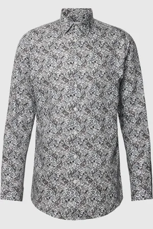 SELECTED Slim Fit Freizeithemd mit Allover-Muster Modell 