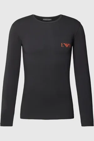 Emporio Armani Longsleeve mit Label-Print in , Größe M
