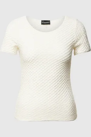 Emporio Armani T-Shirt mit Strukturmuster in , Größe XL