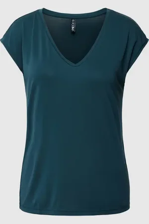 Pieces® T-Shirt mit V-Ausschnitt Modell 