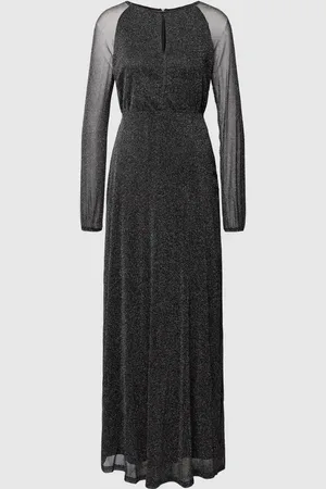 Apricot Abendkleid mit Effektgarn in , Größe S