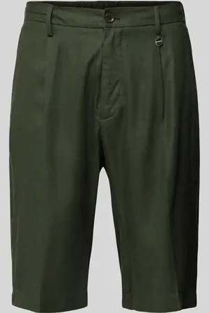 Antony Morato Slim Fit Leinenbermudas mit Bügelfalten in , Größe 48