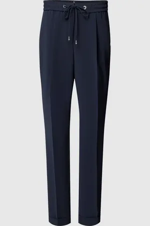 HUGO BOSS Slim Fit Stoffhose mit Bügelfalten Modell 