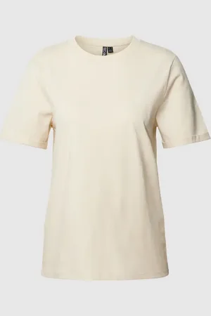 Pieces® T-Shirt mit fixierten Ärmelumschlägen in , Größe XS