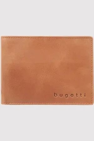 Bugatti Lederportemonnaie mit Label-Details Modell 