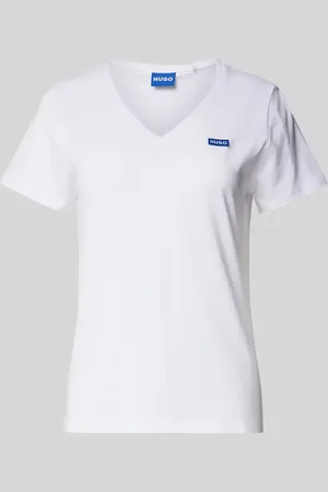 Hugo Blue T-Shirt mit Label-Stitching Modell 