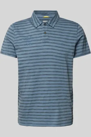 Camel Active Poloshirt mit Streifenmuster und Label-Stitching in , Größe XL