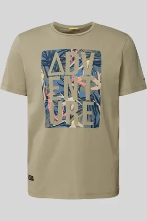 Camel Active T-Shirt mit Statement-Motiv-Print in , Größe L
