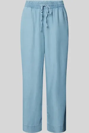 Mazine Baggy Fit Hose im Denim-Look in , Größe XS