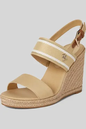 Tommy Hilfiger Sandalette mit Label-Applikation und Keilabsatz in , Größe 40