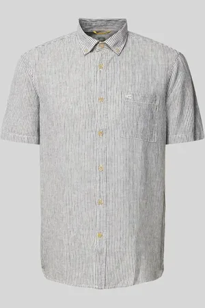 Camel Active Freizeithemd mit Streifenmuster und Button-Down-Kragen in , Größe L