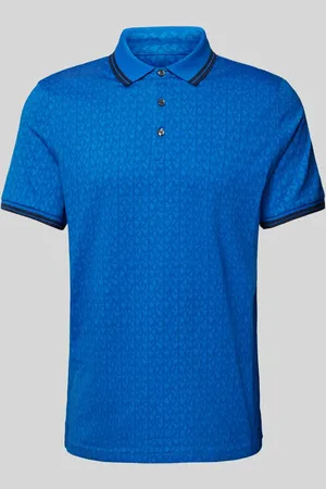 Michael Kors Regular Fit Poloshirt mit Allover-Label-Muster Modell 