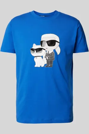 Karl Lagerfeld T-Shirt mit Motiv- und Label-Print in , Größe S