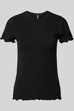 Pieces® T-Shirt in Ripp-Optik Modell 