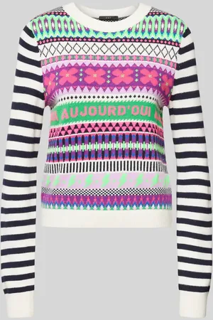 Oui Strickpullover mit Rundhalsausschnitt in , Größe 38
