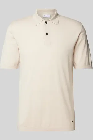 Calvin Klein Regular Fit Poloshirt im unifarbenen Design in , Größe L
