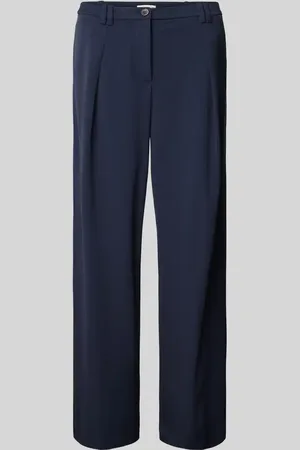 TOM TAILOR Flared Cut Stoffhose mit Bundfalten in , Größe 32/32