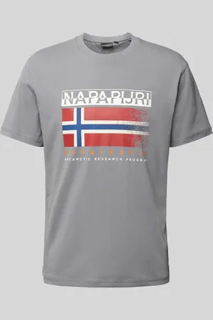 Napapijri T-Shirt mit Label- und Statement-Print Modell 