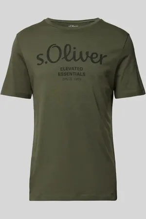 QS by s.Oliver T-Shirt mit Label-Print in , Größe M