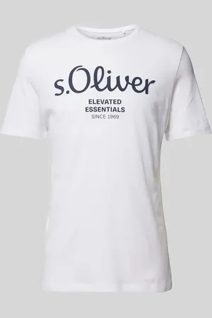 QS by s.Oliver T-Shirt mit Label-Print in , Größe M