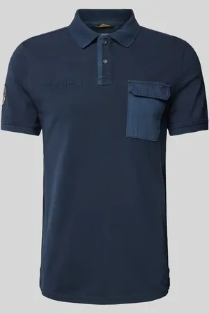 Camel Active Poloshirt mit Label-Stitching in , Größe M