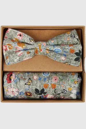 Prince BOWTIE Fliege und Einstecktuch im Set in , Größe 1