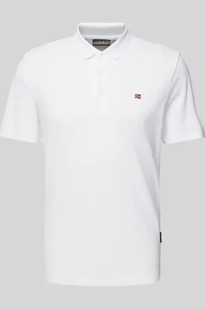 Napapijri Slim Fit Poloshirt mit Logo-Stitching Modell 