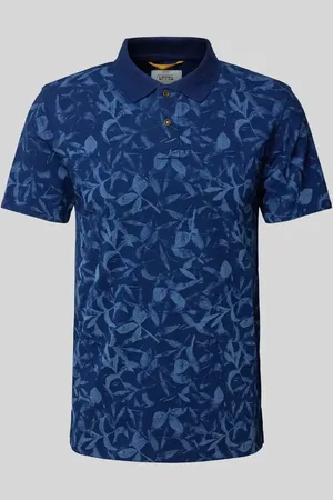 Camel Active Slim Fit Poloshirt mit floralem Muster in , Größe XXL
