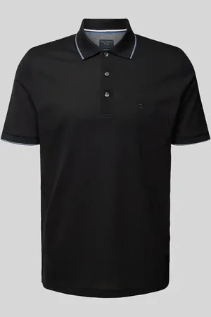 Olymp Slim Fit Poloshirt aus reiner Baumwolle mit Logo-Stitching in , Größe S