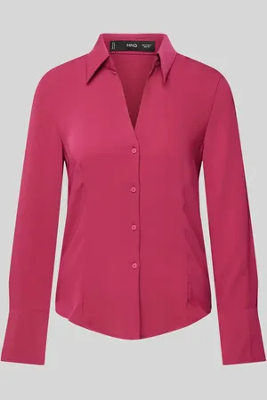 MANGO Bluse in unifarbenem Design Modell 