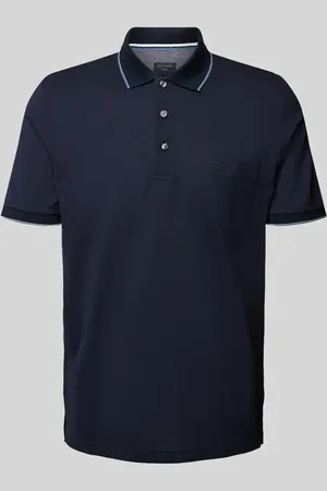 Olymp Slim Fit Poloshirt aus reiner Baumwolle mit Logo-Stitching in , Größe S