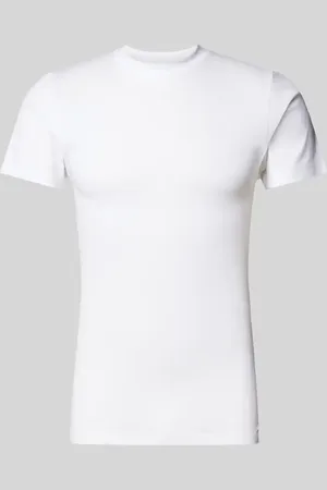 Mey T-Shirt mit geripptem Rundhalsausschnitt Modell 