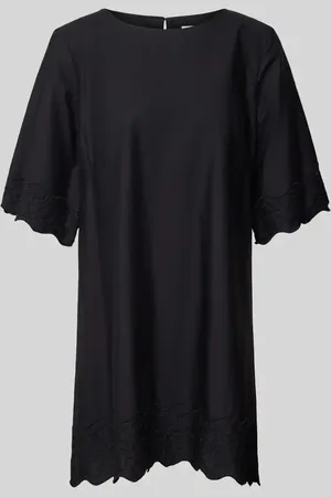 ESPRIT Minikleid in unifarbenem Design mit Rundhalsausschnitt in , Größe 36