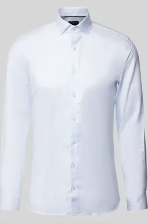 Olymp Super Slim Fit Business-Hemd mit Gitterkaro Modell 