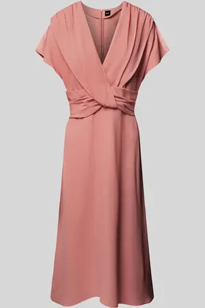 HUGO BOSS Knielanges Kleid mit Knotendetail Modell 