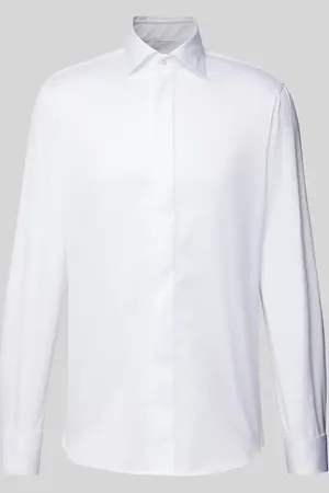Profuomo Regular Fit Smokinghemd aus Uni Solid in , Größe 39