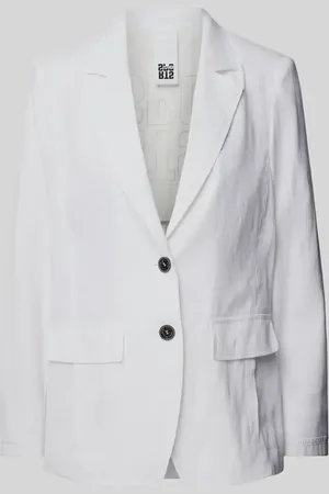 Marc Cain Blazer aus Leinen-Mix mit Pattentaschen in , Größe 38