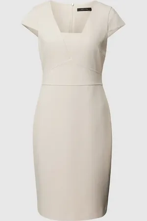 Comma, Knielanges Kleid mit Square-Neck-Ausschnitt in , Größe 46