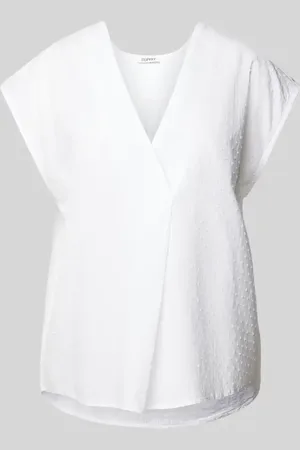 ESPRIT Blusenshirt mit V-Ausschnitt in , Größe L