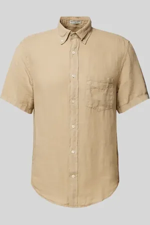 GANT Regular Fit Leinenhemd mit 1/2-Arm in , Größe XL