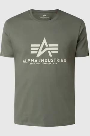 Alpha Industries T-Shirt mit Label-Print in , Größe XXXL
