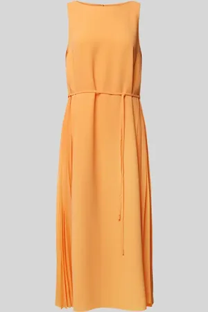 Comma, Midikleid in unifarbenem Design in , Größe 42