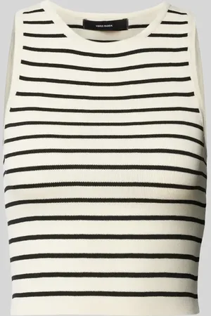 VERO MODA Crop Top in unifarbenem Design Modell 