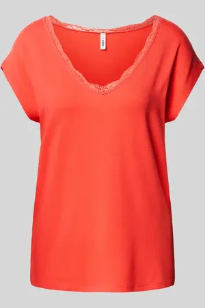 ONLY T-Shirt mit Spitzenbesatz Modell 