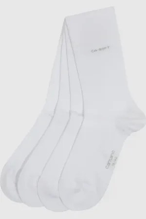 Camano Socken im unifarbenen Design im 4er-Pack in , Größe 39-42