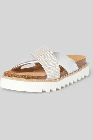 Tamaris Lederslides mit gekreuzten Riemen in , Größe 36