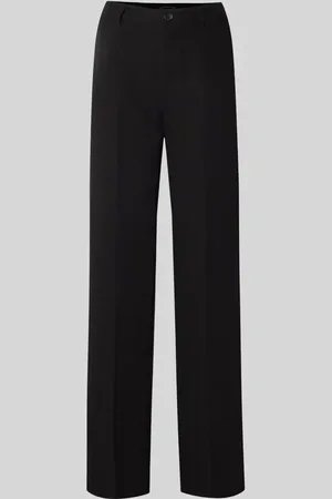 QS by s.Oliver Wide Leg Stoffhose mit Bügelfalten in , Größe 34/32
