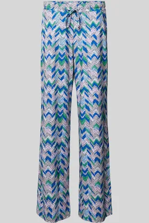 Brax Wide Leg Stoffhose mit grafischem Muster Modell 