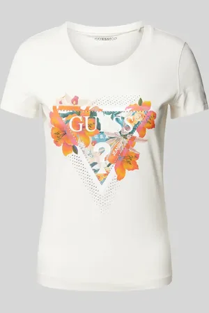 Guess T-Shirt mit Label- und Motiv-Print Modell 